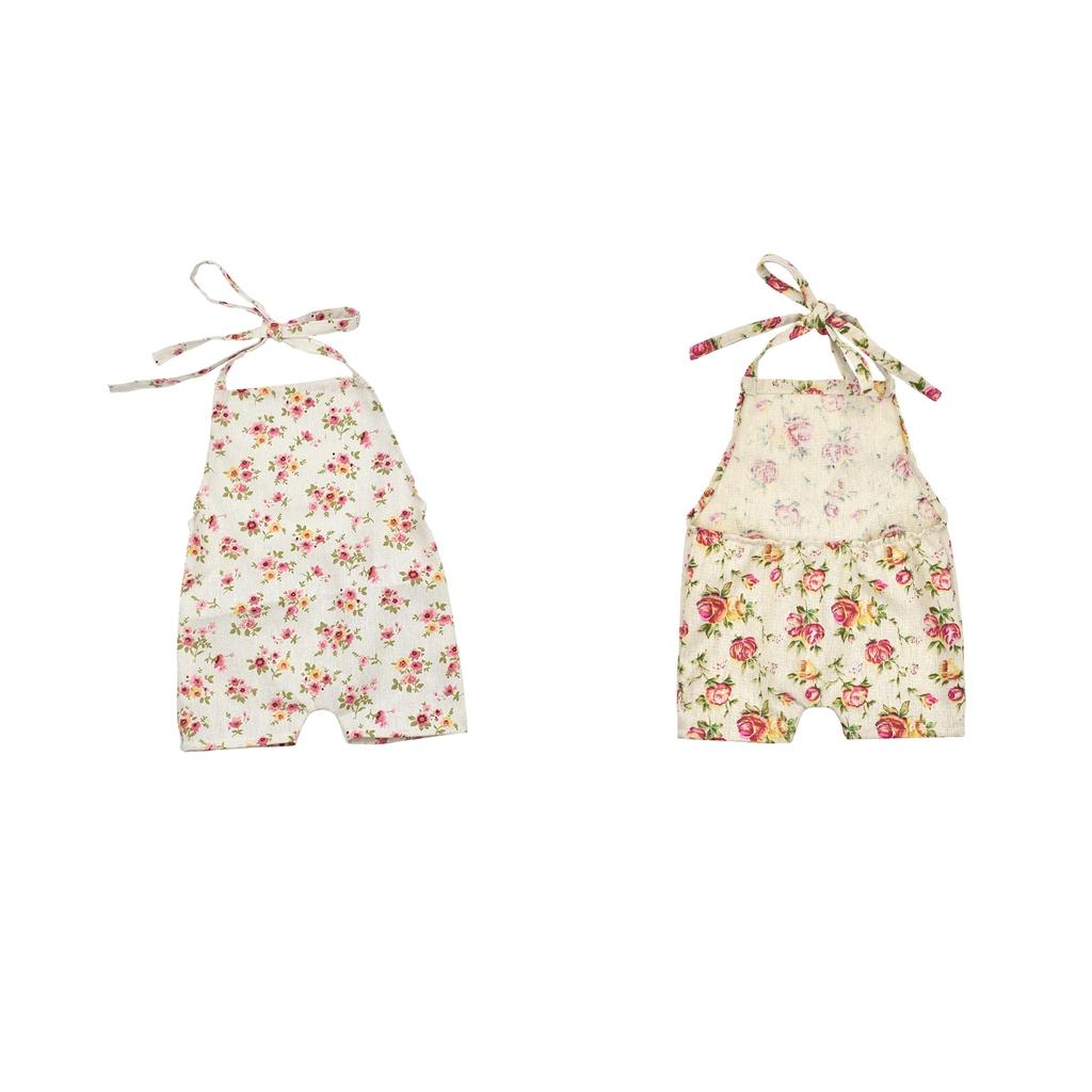 2Pcs Baby Photography Props Girl Photo Shoot Outfits Newborn Cotton Rompers