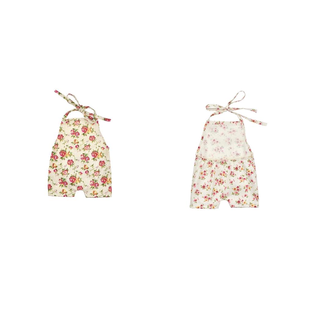 2Pcs Baby Photography Props Girl Photo Shoot Outfits Newborn Cotton Rompers