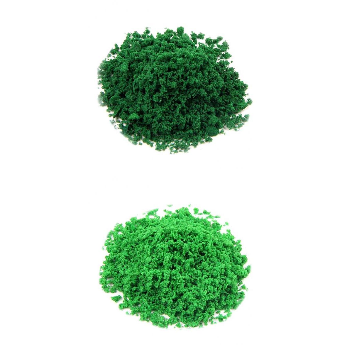 2 Pack Green Sponge Powder Tree Powder Sand Table Model Auxiliary Material