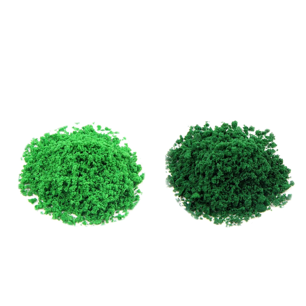 2 Pack Green Sponge Powder Tree Powder Sand Table Model Auxiliary Material
