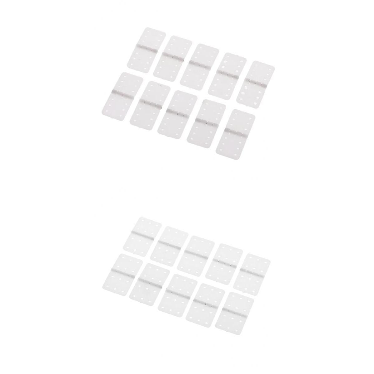 20pcs Plastic Pinned Hinges for RC Aircraft Hobby Model Plane Spare Parts