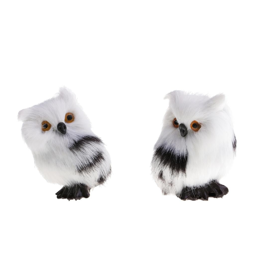 1 Pair Simulation Lifelike Flying Owl With Wings for Home Garden Ornaments