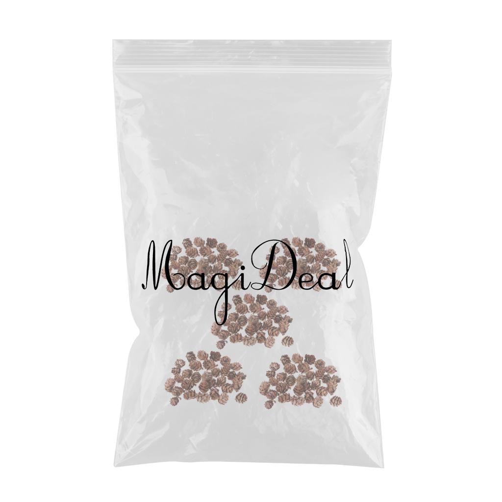 150Pcs Real Natural Small Pine Cones in Bulk for Accents Decoration Ornament