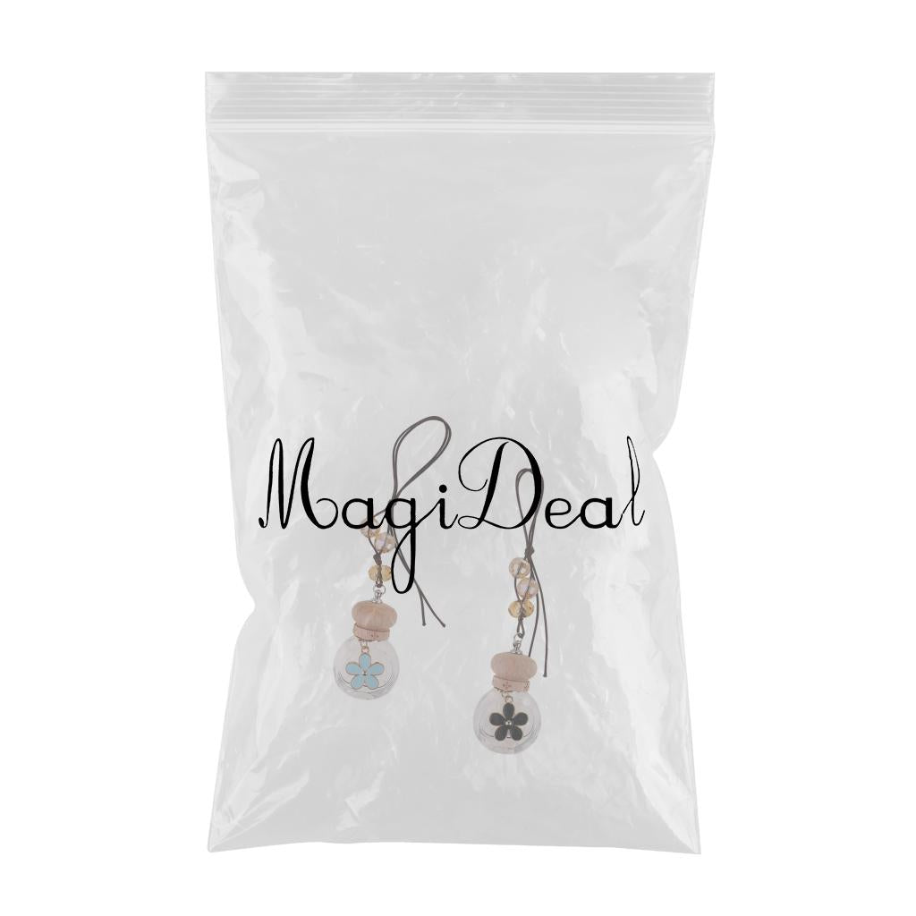 2pc Car Home Perfume Bottle Hanging Air Freshener Diffuser Fragrance Bottle