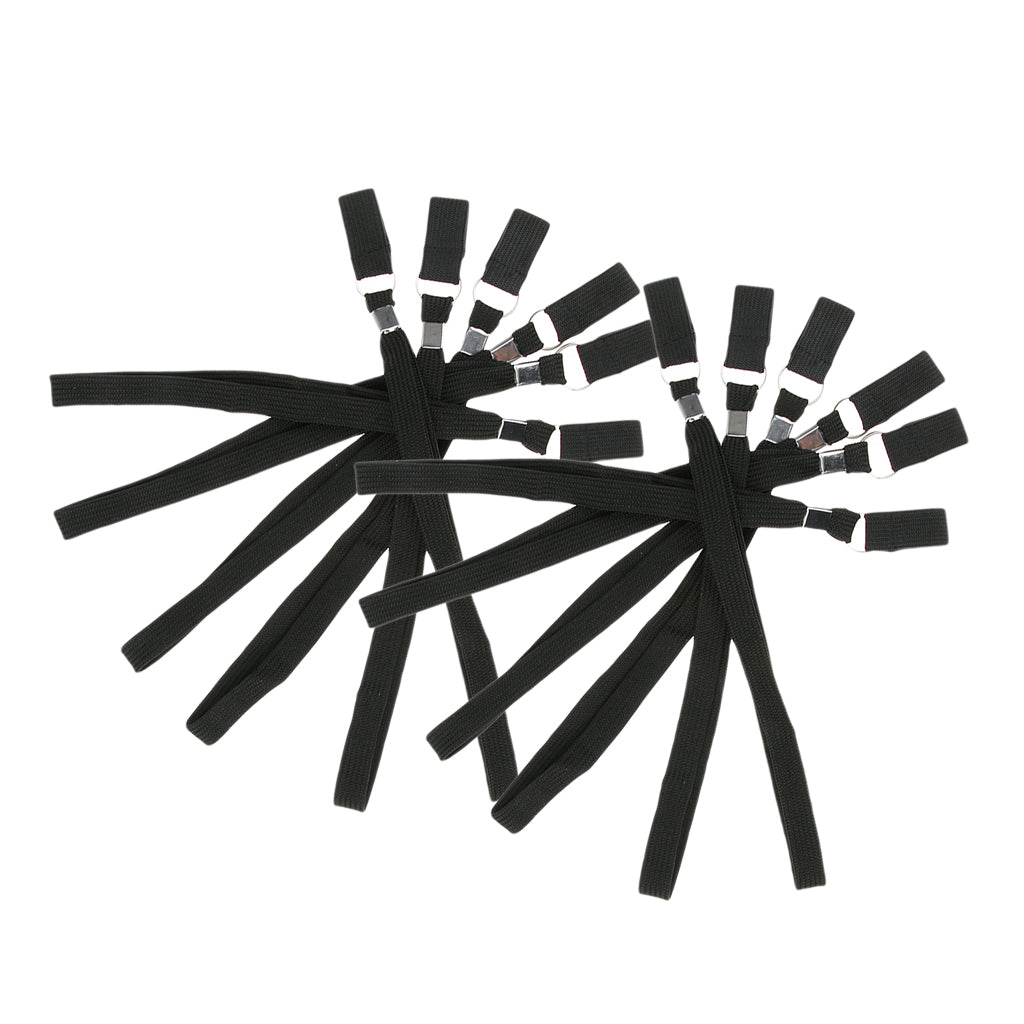 12 Pieces Black Hiking Walking Stick Ropes Crutch Stool Chair Seat Straps