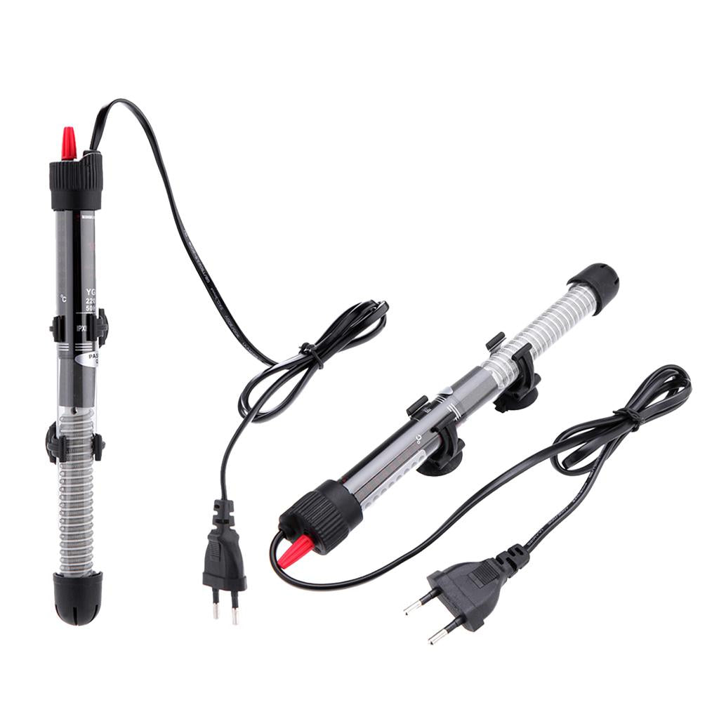 2 Pcs Submersible Aquarium Fish Tank Water Heater Heating Rod EU Plug 300W