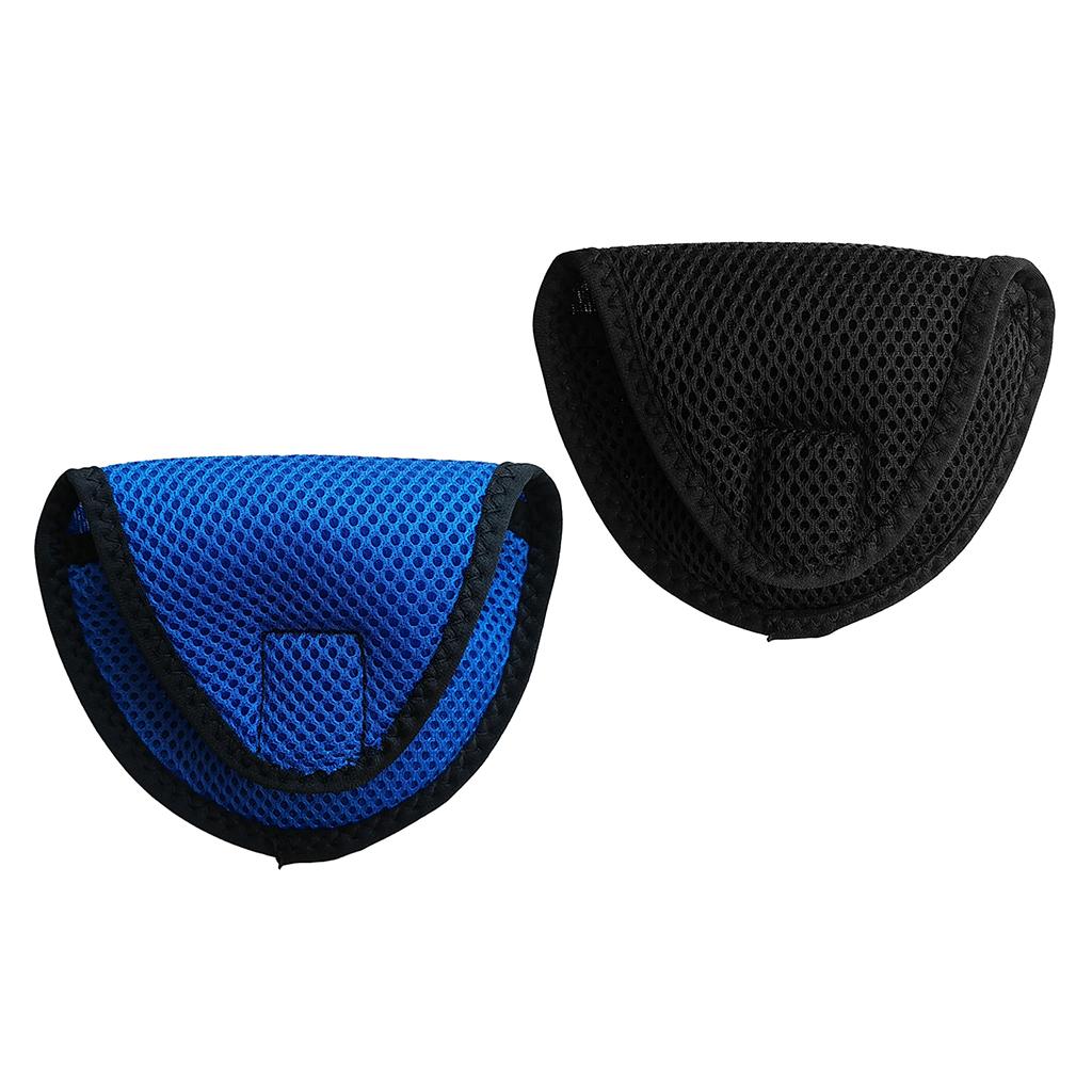 2 Pieces Mallet Putter Head Cover Headcover Protector Bag Golf Accessories