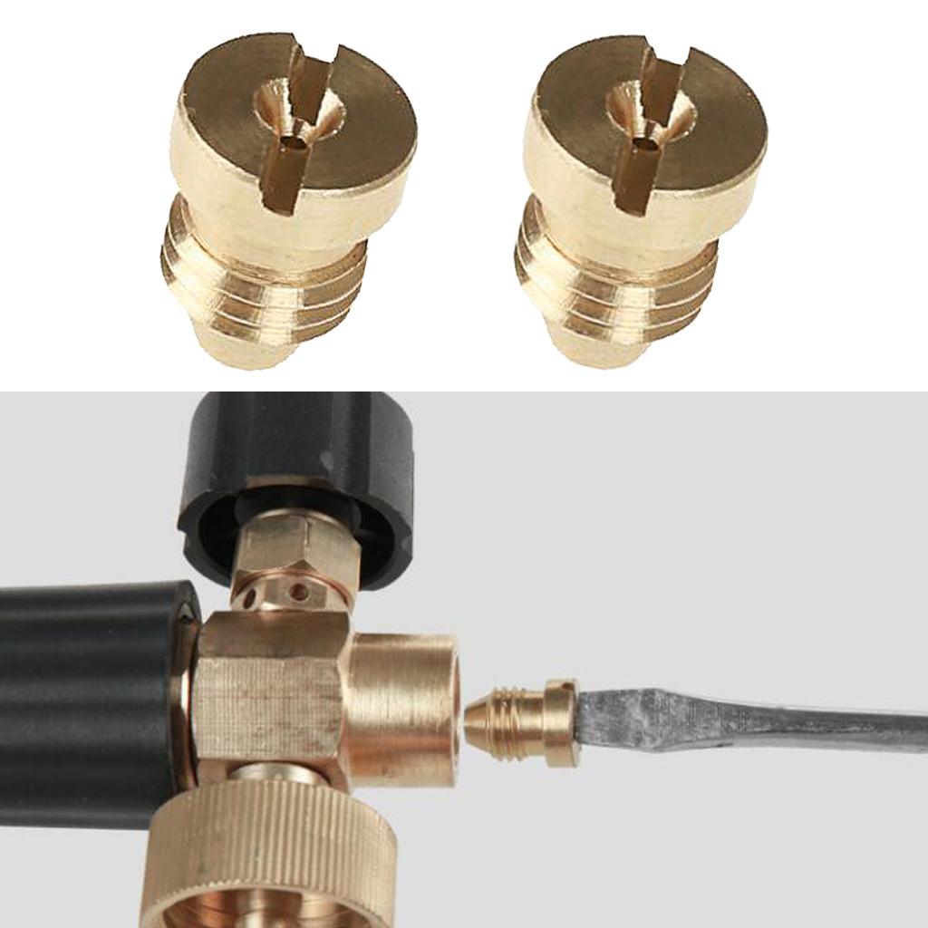 2pcs Brass Nozzle Tip for Professional Foam Nozzle Generator 1.25mm & 1.1mm
