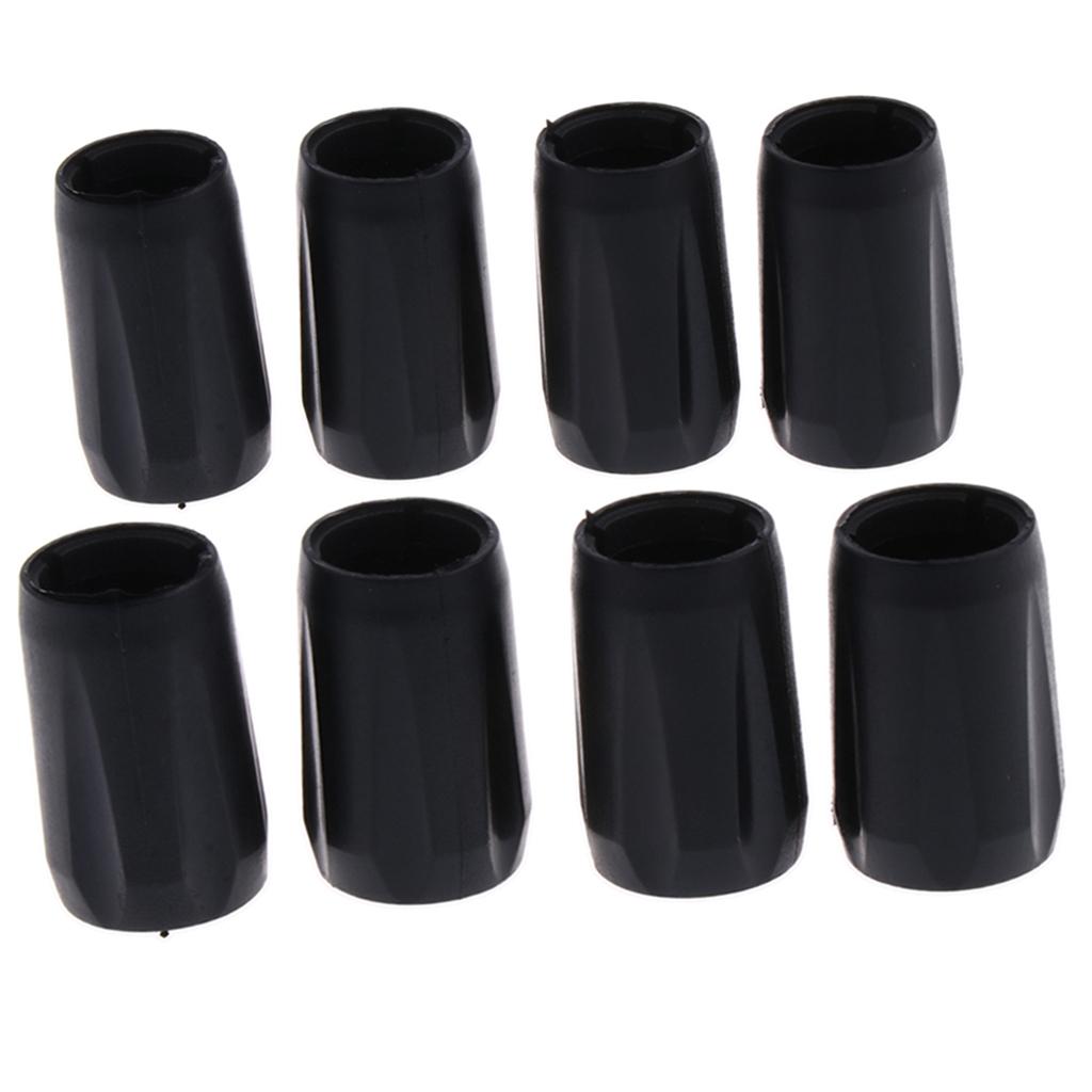 8Pcs Plastic Walking Pole Tips Protector Replacement for Hiking Trekking