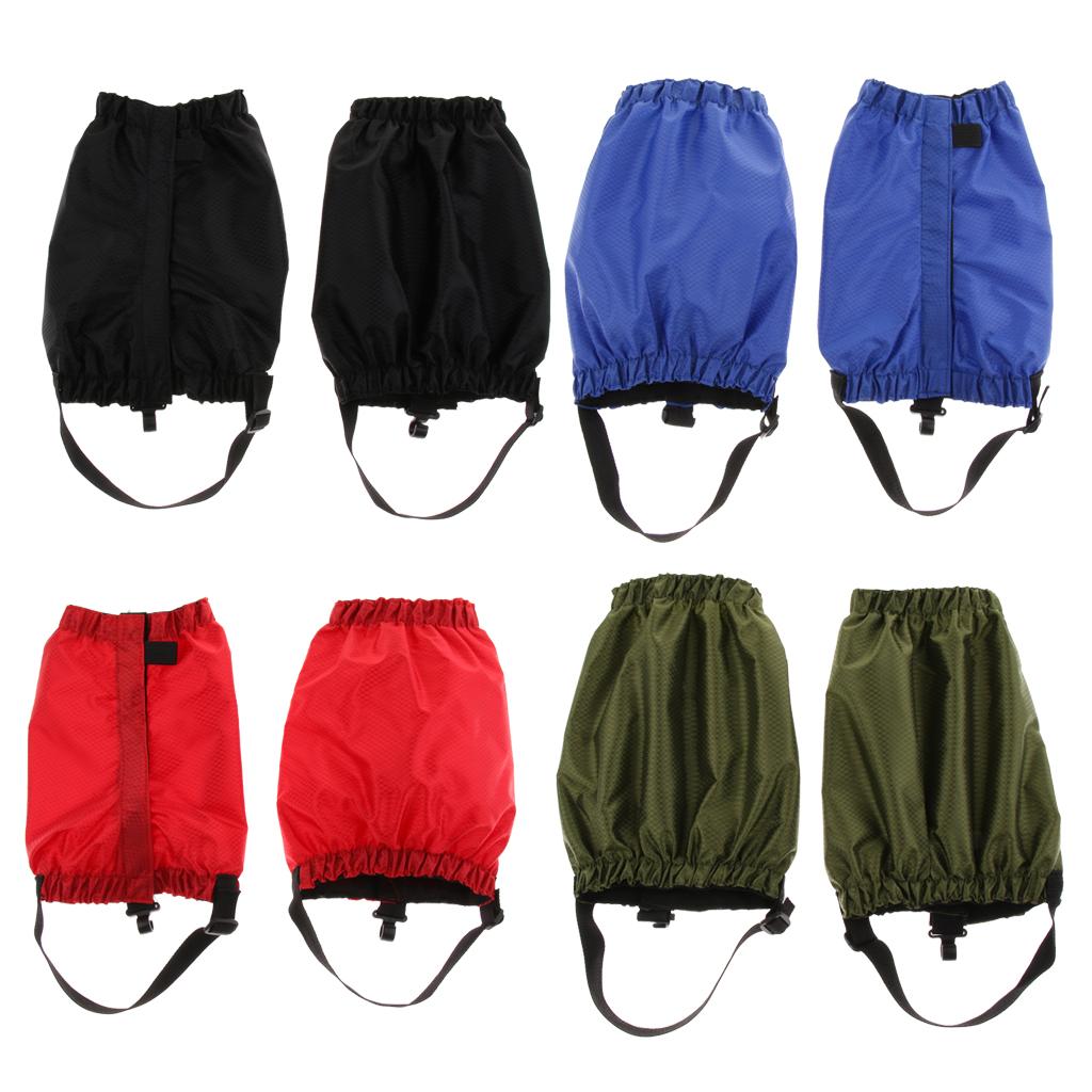 4 Pairs Outdoor Waterproof Ankle Walking Low Gaiters Boots Snow Leg Guard