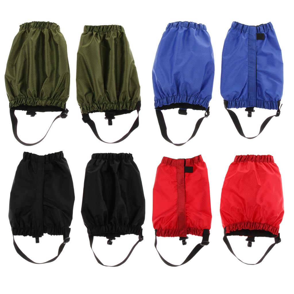 4 Pairs Outdoor Waterproof Ankle Walking Low Gaiters Boots Snow Leg Guard