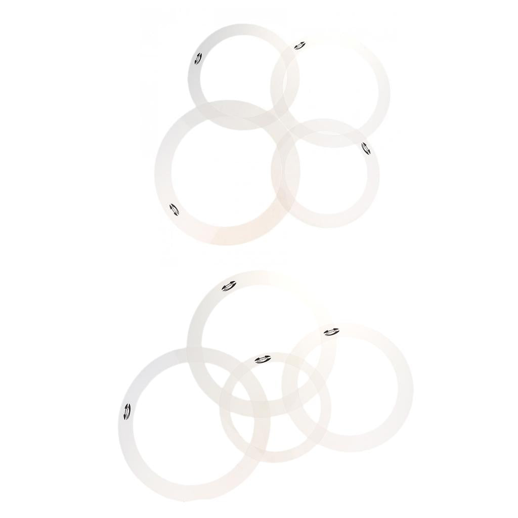2 Packs Drum Muffler Dampening Tone Control Rings for Percussion Instrument
