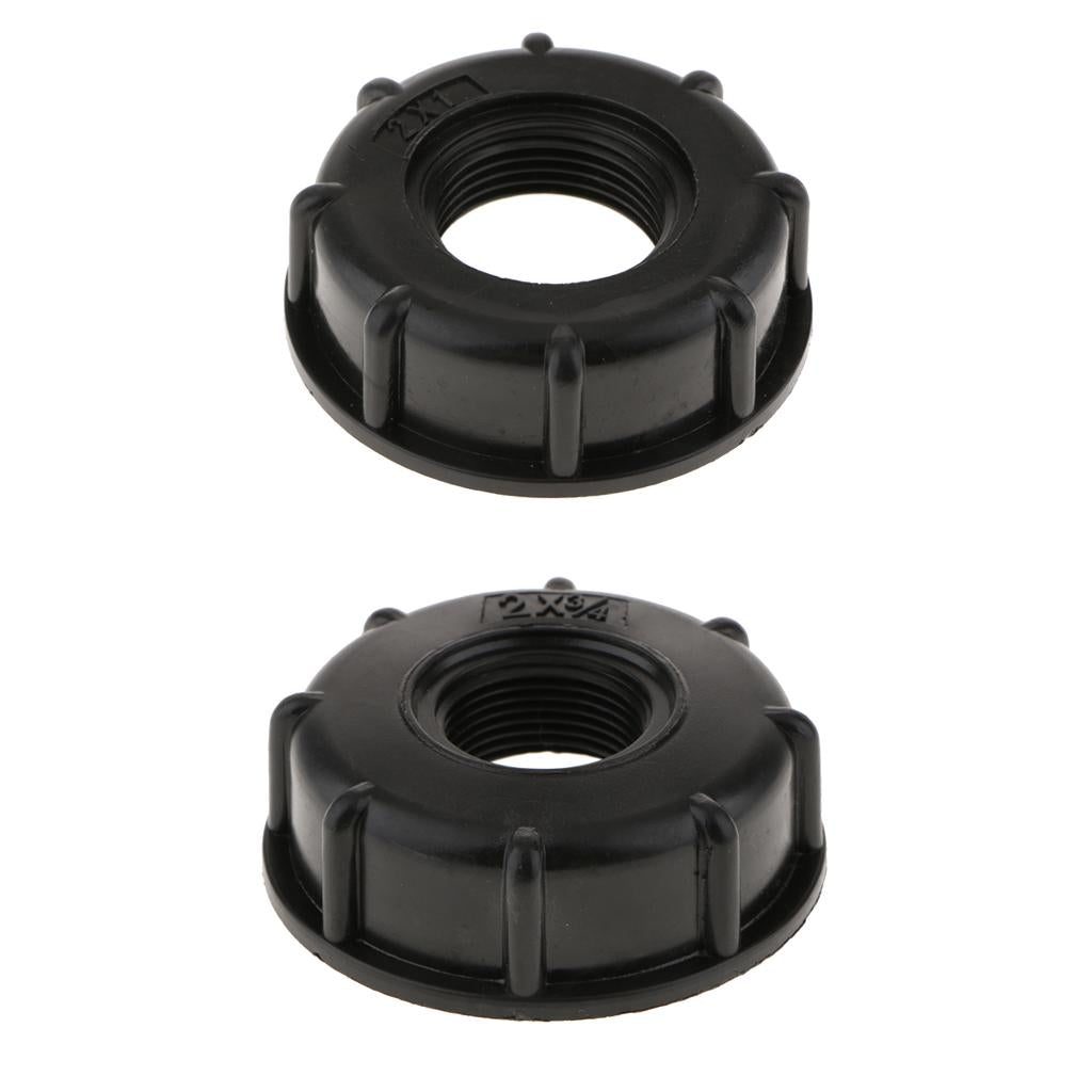 2pcs IBC Water Tote Tank Adapter Hose Cap for 60mm Thick Thread Outlet