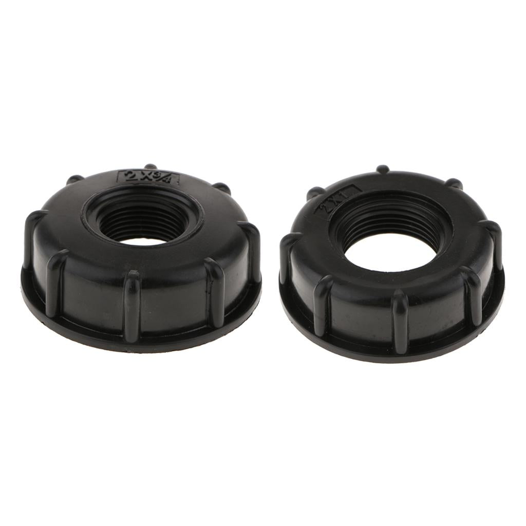 2pcs IBC Water Tote Tank Adapter Hose Cap for 60mm Thick Thread Outlet