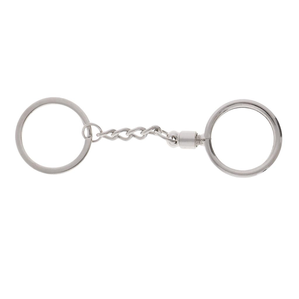 2pcs Coin keyring Pendant Keychain Commemorative Key Ring 25mm