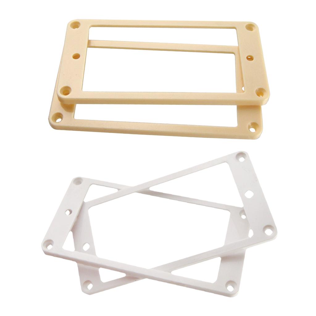 4pcs Flat Bottom Humbucker Pickup Mounting Rings for LP Electric Guitar