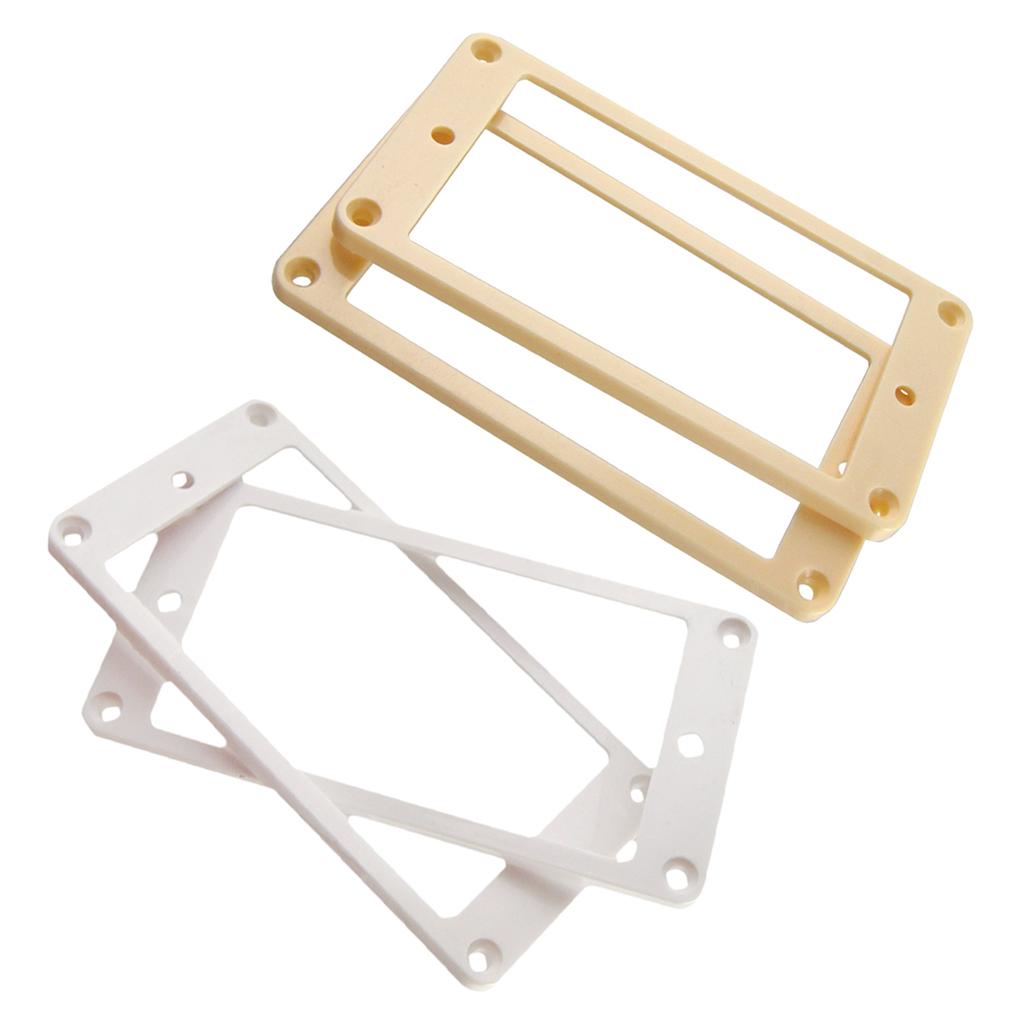 4pcs Flat Bottom Humbucker Pickup Mounting Rings for LP Electric Guitar