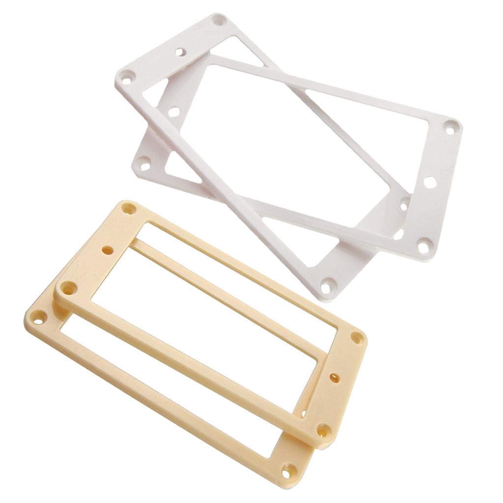 4pcs Flat Bottom Humbucker Pickup Mounting Rings for LP Electric Guitar