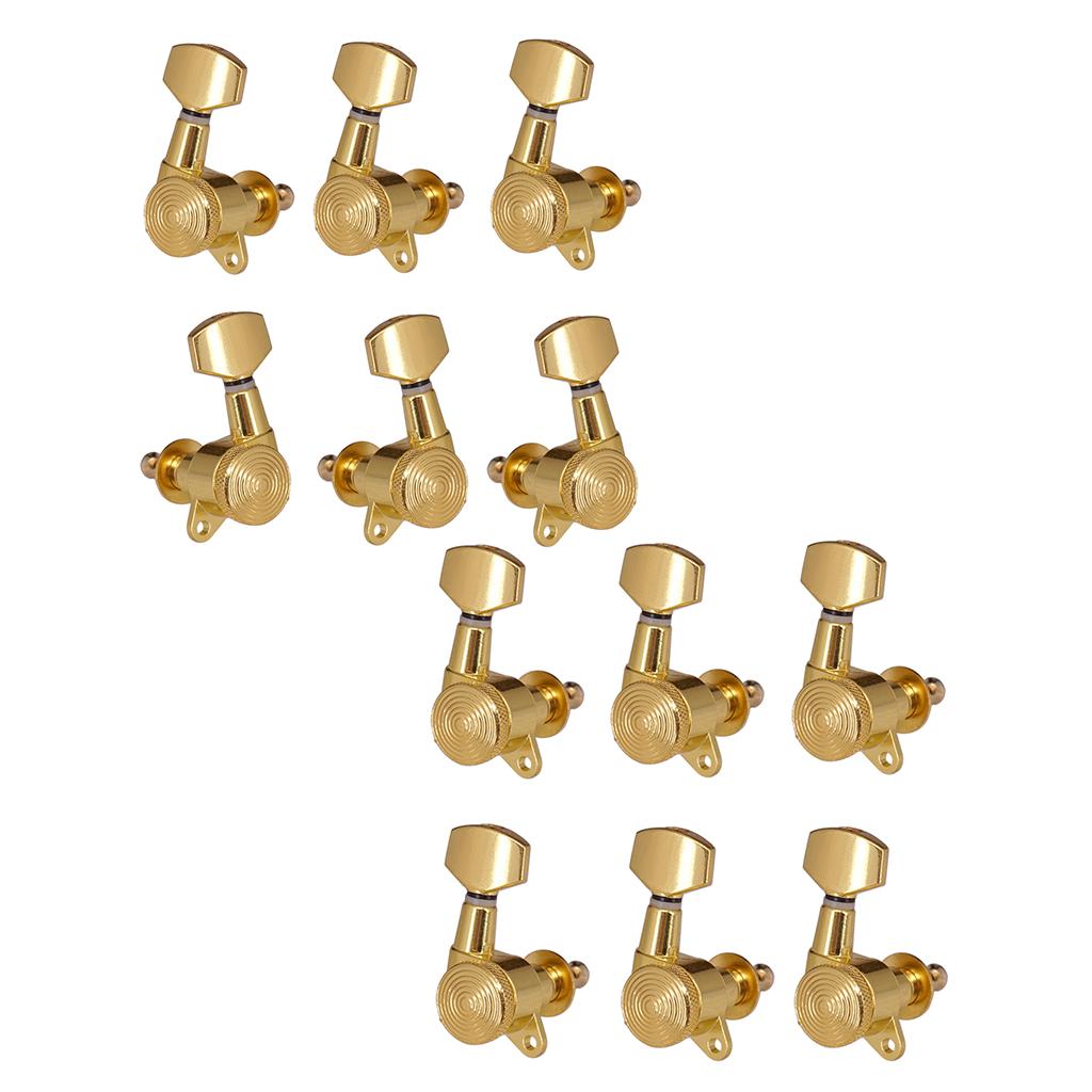 1 Set 3R3L+6R Tuning Pegs Machine Heads for Acoustic Electric Guitar Parts