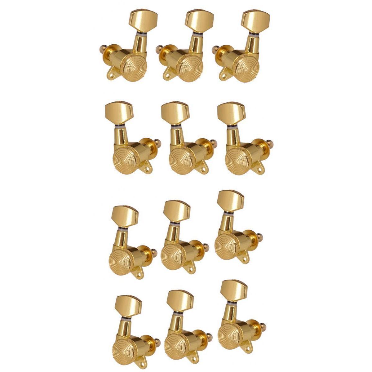 1 Set 3R3L+6R Tuning Pegs Machine Heads for Acoustic Electric Guitar Parts