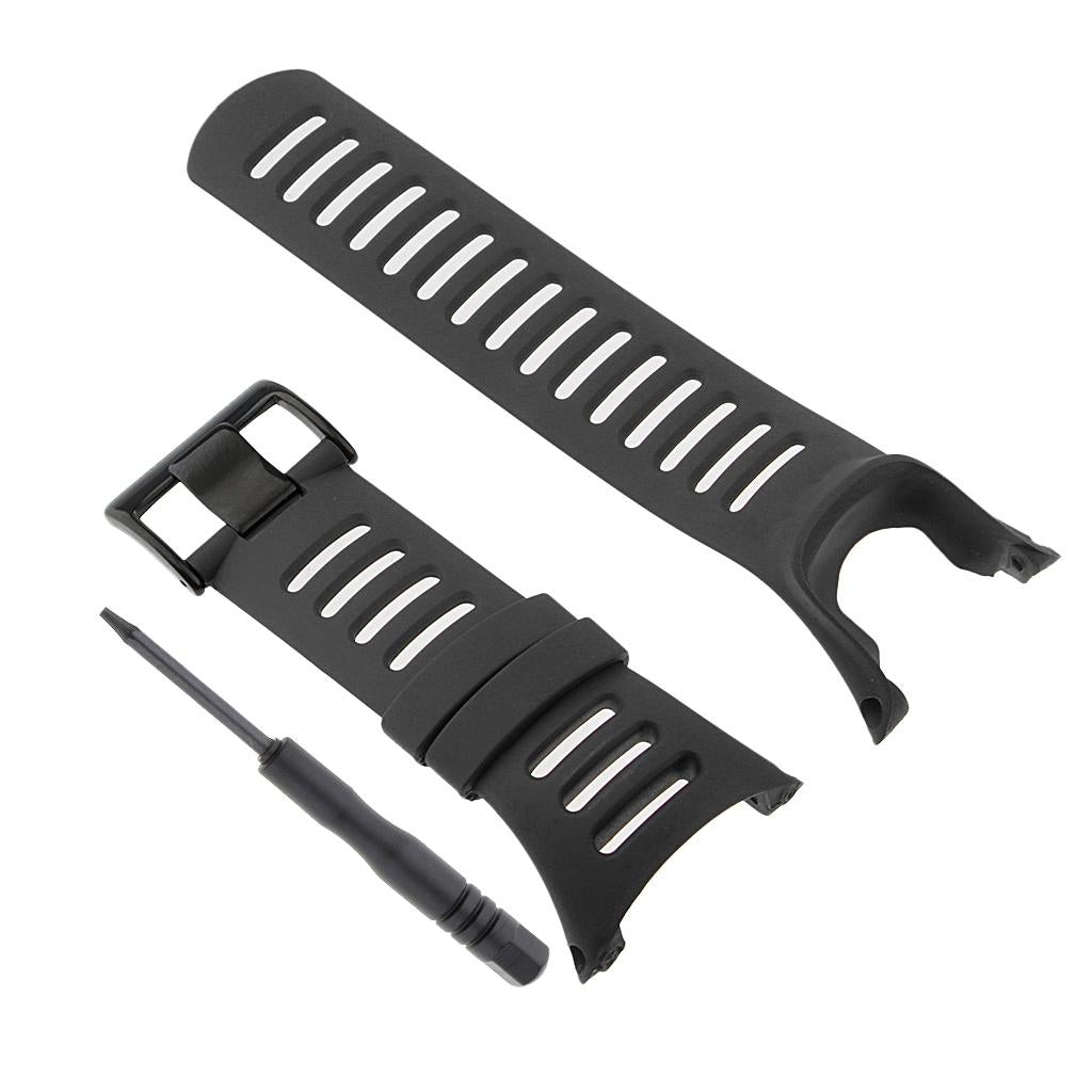 2 Pieces Rubber Wristwatch Bands for Suunto Ambit3 Ambit 2 Ambit 1 Replace