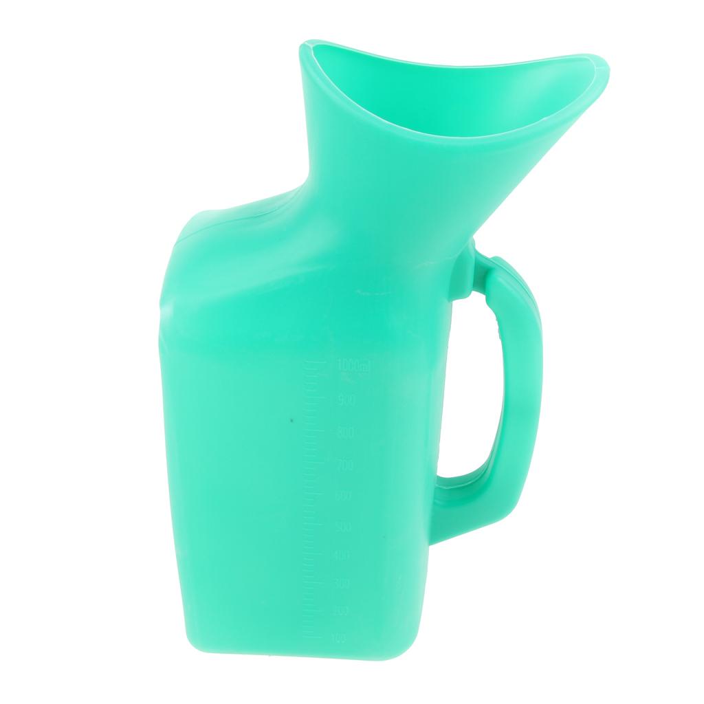 2 Pieces Reusable Washable Portable Urinal Bottle for Disabled Elderly Women