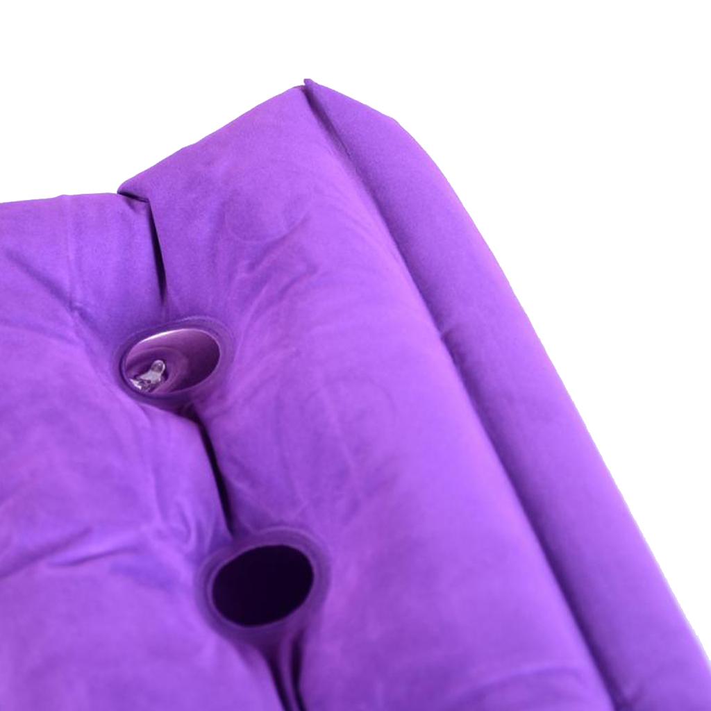 2 Pieces Foldable Air Inflatable Cushion Seat Chair Wheelchair Pillow Pad