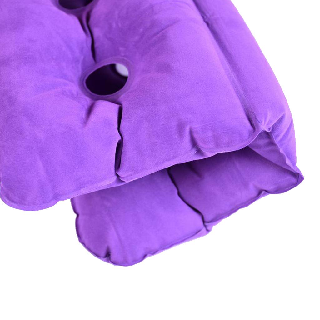 2 Pieces Foldable Air Inflatable Cushion Seat Chair Wheelchair Pillow Pad
