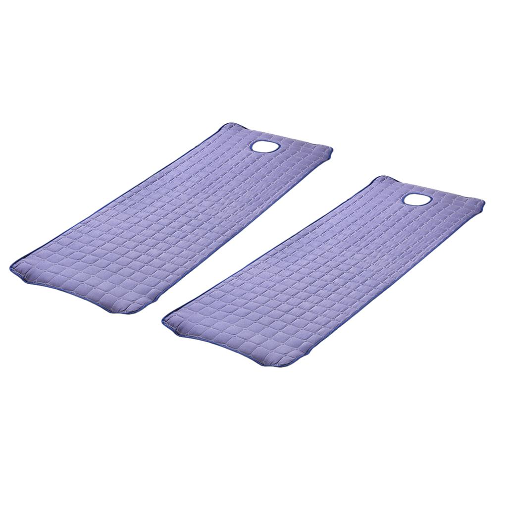 2 Pieces Beauty Salon Massage Bed Mattress Sheet with Face Hole Smoky