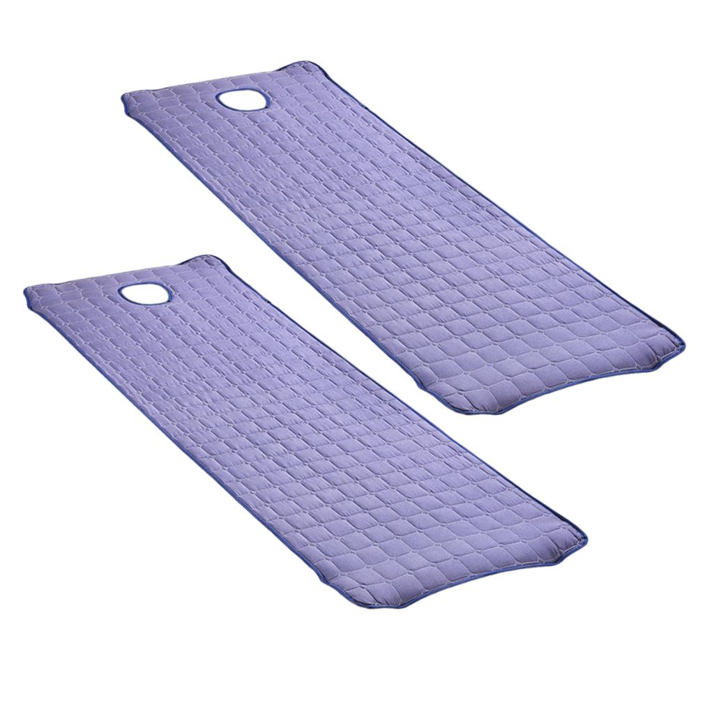 2 Pieces Beauty Salon Massage Bed Mattress Sheet with Face Hole Smoky