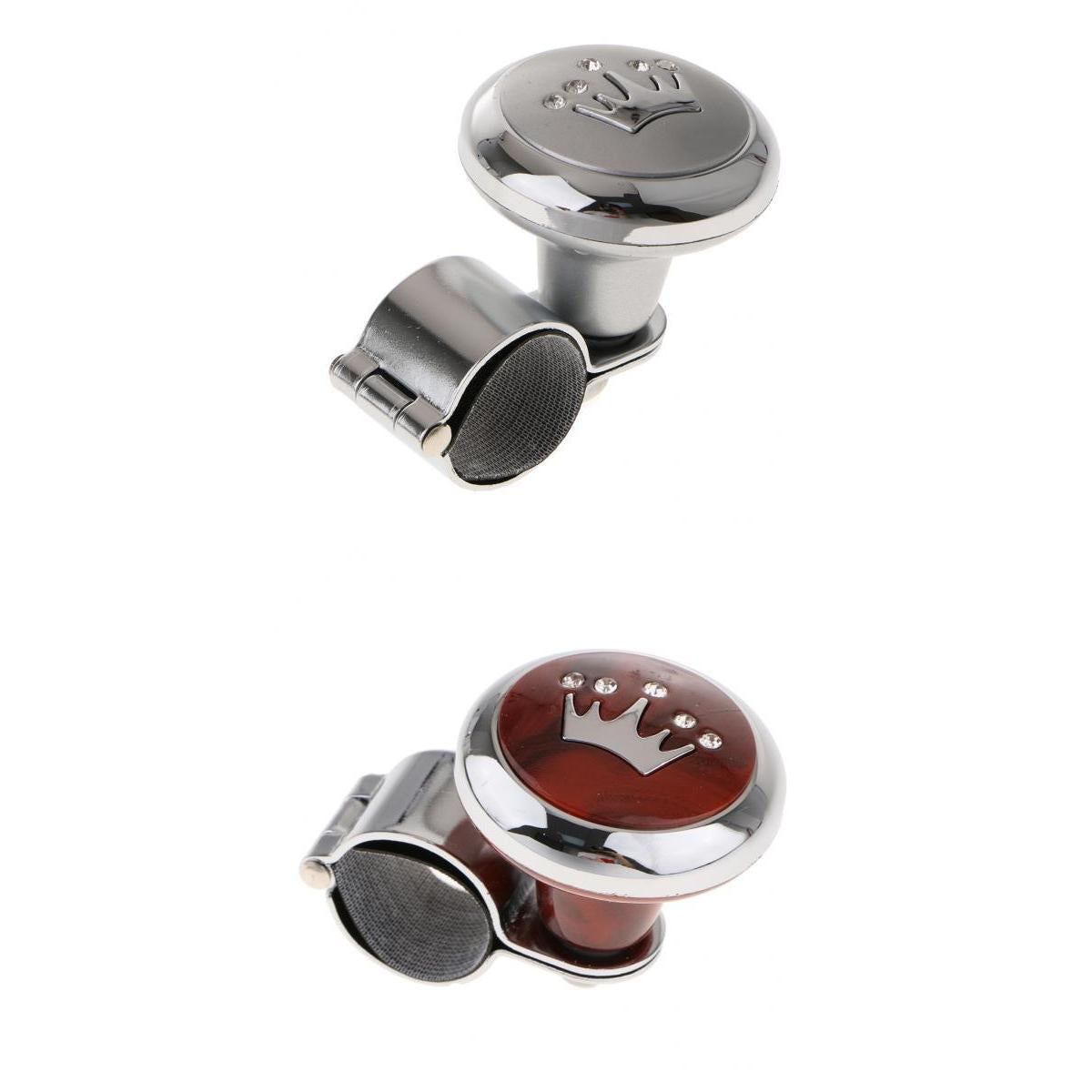 2Pcs Steering Wheel Aid Power Handle Assister Spinner Knob for Car Truck