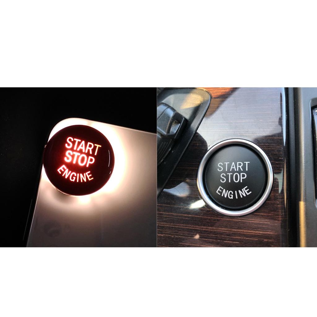 2Pcs 25mm Car Engine Start Stop Button Cover Trim Decor For E Chassis