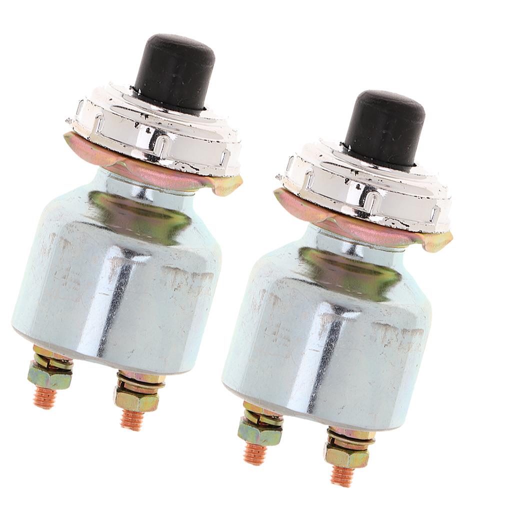 2Pcs 12V Car Truck Engine Start Push Button Switch Ignition Starter Kit K260