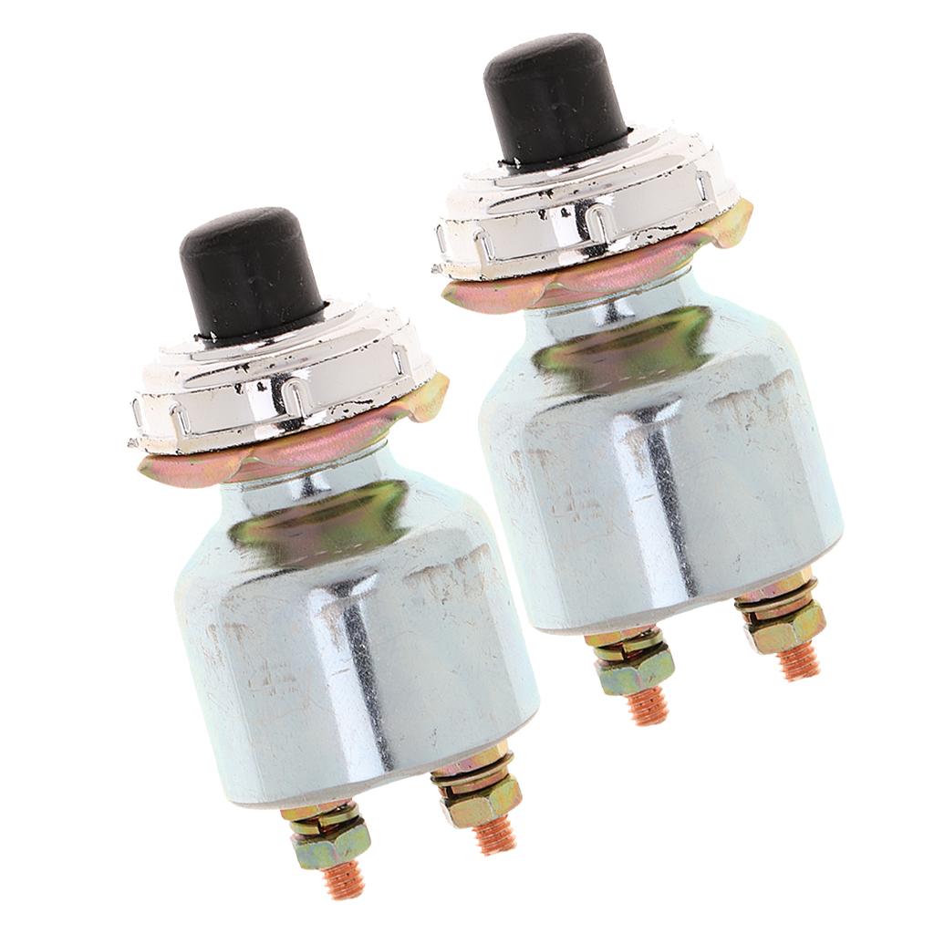 2Pcs 12V Car Truck Engine Start Push Button Switch Ignition Starter Kit K260