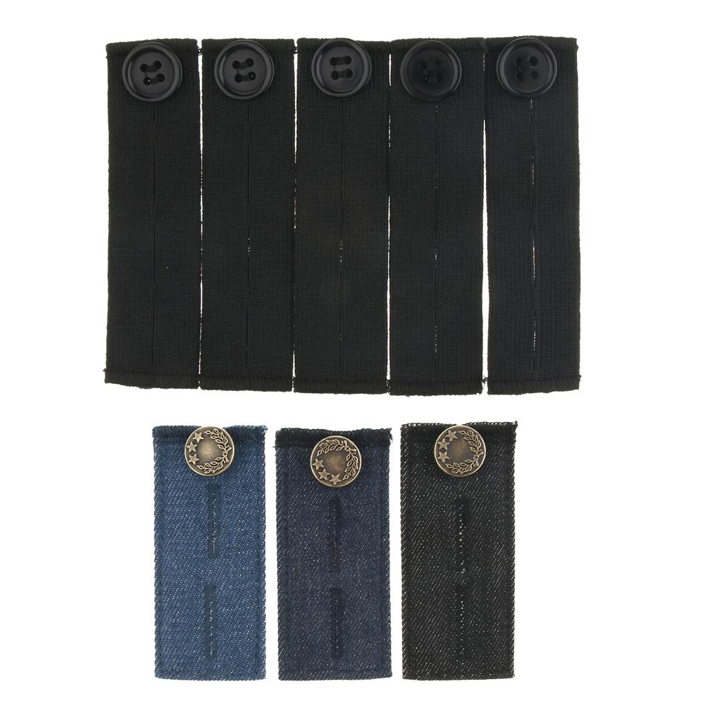 8x Jeans Denim Pants Waist Extender Adjustable Trouser Button Extender