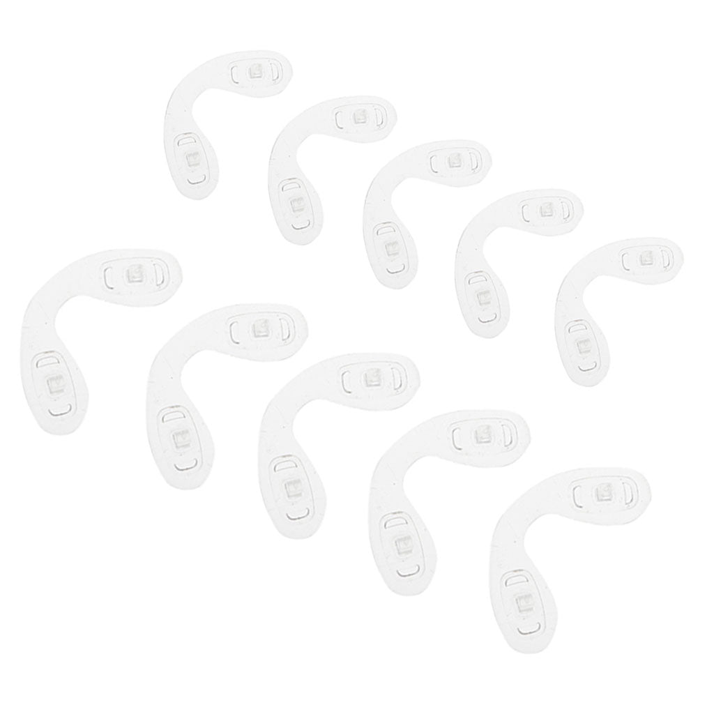 10 Pieces Silicone Children Eyewear Conjoined Nose Pads Soft Silicone Slide