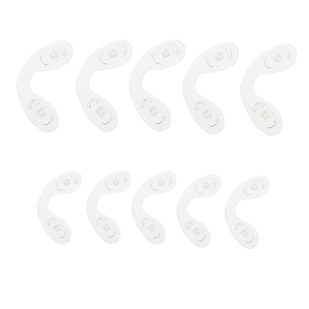 10 Pieces Silicone Children Eyewear Conjoined Nose Pads Soft Silicone Slide