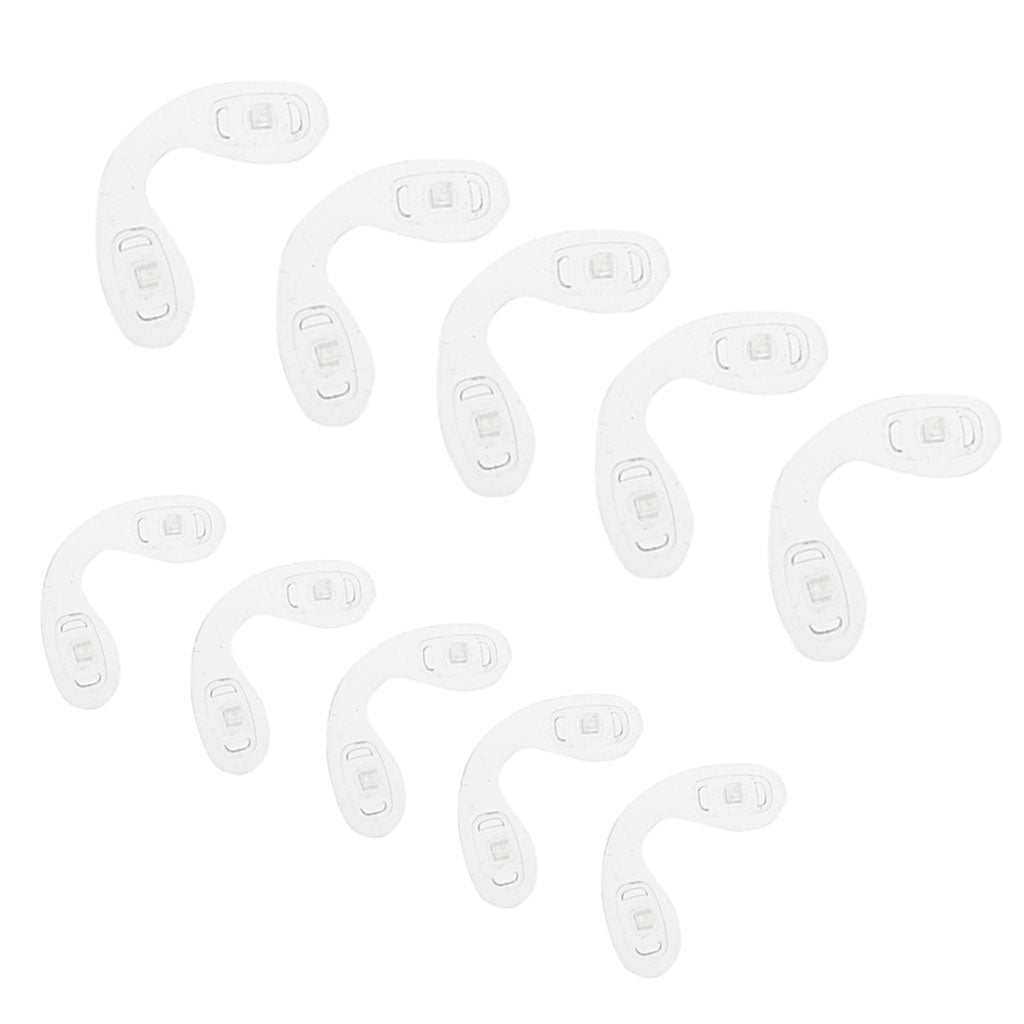 10 Pieces Silicone Children Eyewear Conjoined Nose Pads Soft Silicone Slide