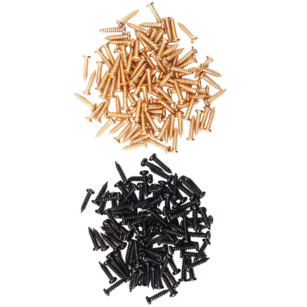 200 Pieces Tuning Peg Tuner Mounting Screws for Guitar Bass