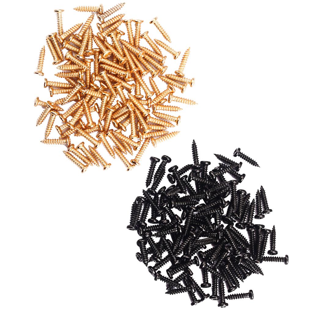 200 Pieces Tuning Peg Tuner Mounting Screws for Guitar Bass