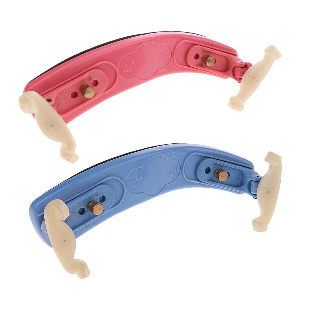 2pcs Adjustable Violin Shoulder Rest Pad Holder for 1/2 1/4 Violin