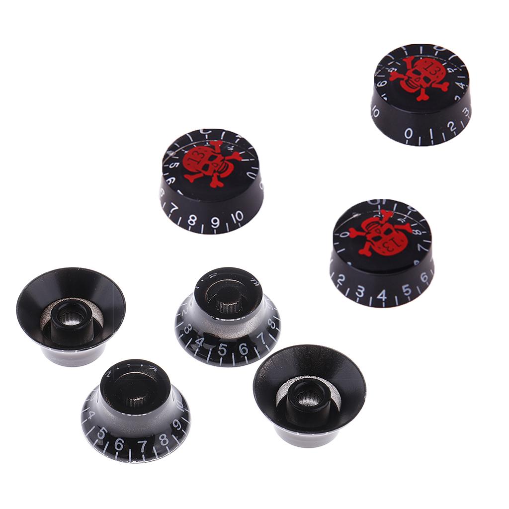 7 Pieces Acrylic Volume Tone Control Knobs for LP Electric Guitar
