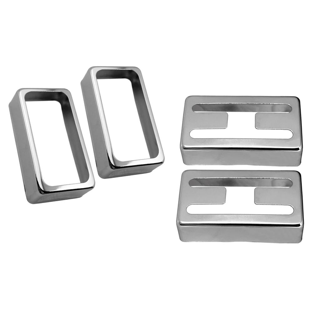 4pcs Brass Humbucker Pickup Covers for Electric Guitar