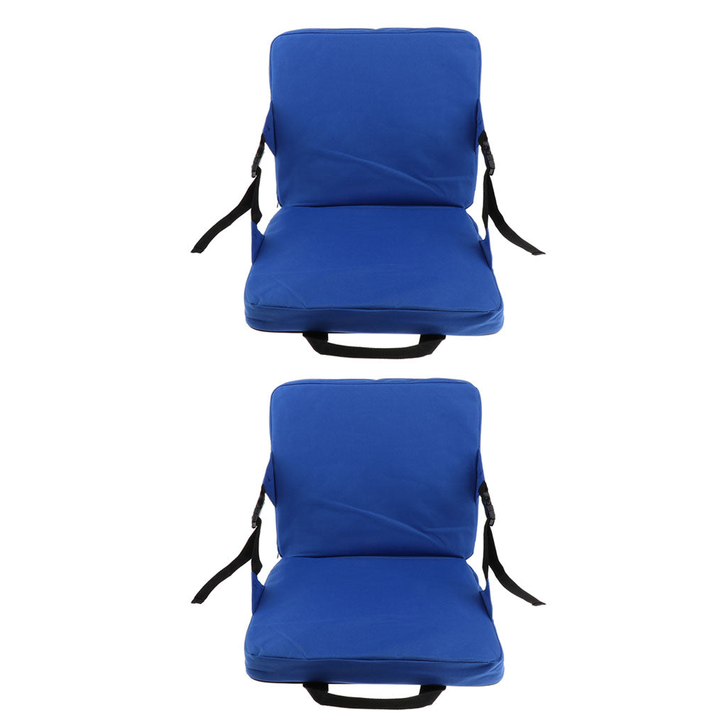 2pcs Foldable Rocking Chair Cushion Pad Outdoor Camping Beach Stadium Seat