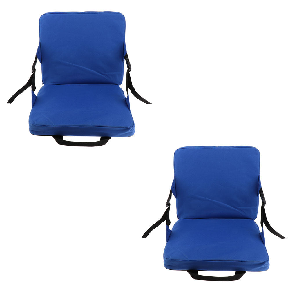 2pcs Foldable Rocking Chair Cushion Pad Outdoor Camping Beach Stadium Seat