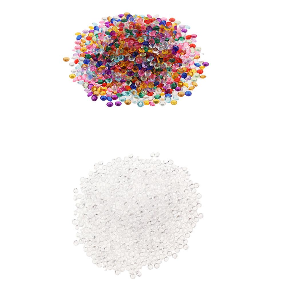 4000pcs Acrylic Crystal craft beads rhinestone jewelry making decorations