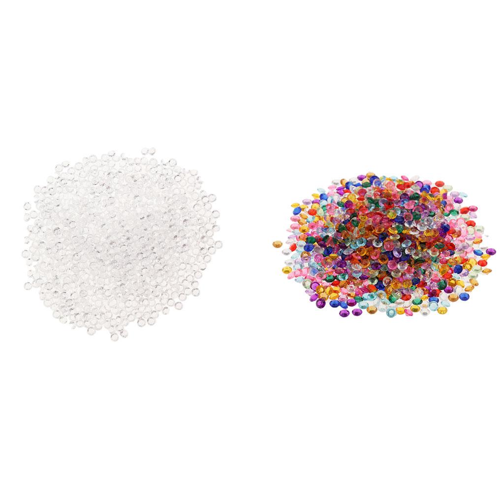 4000pcs Acrylic Crystal craft beads rhinestone jewelry making decorations