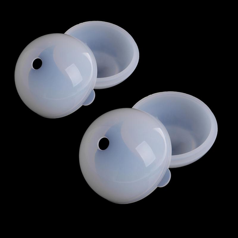 2 Sets Sphere Ball Shape Silicone Mold Mould for Resin Casting DIY Ornament