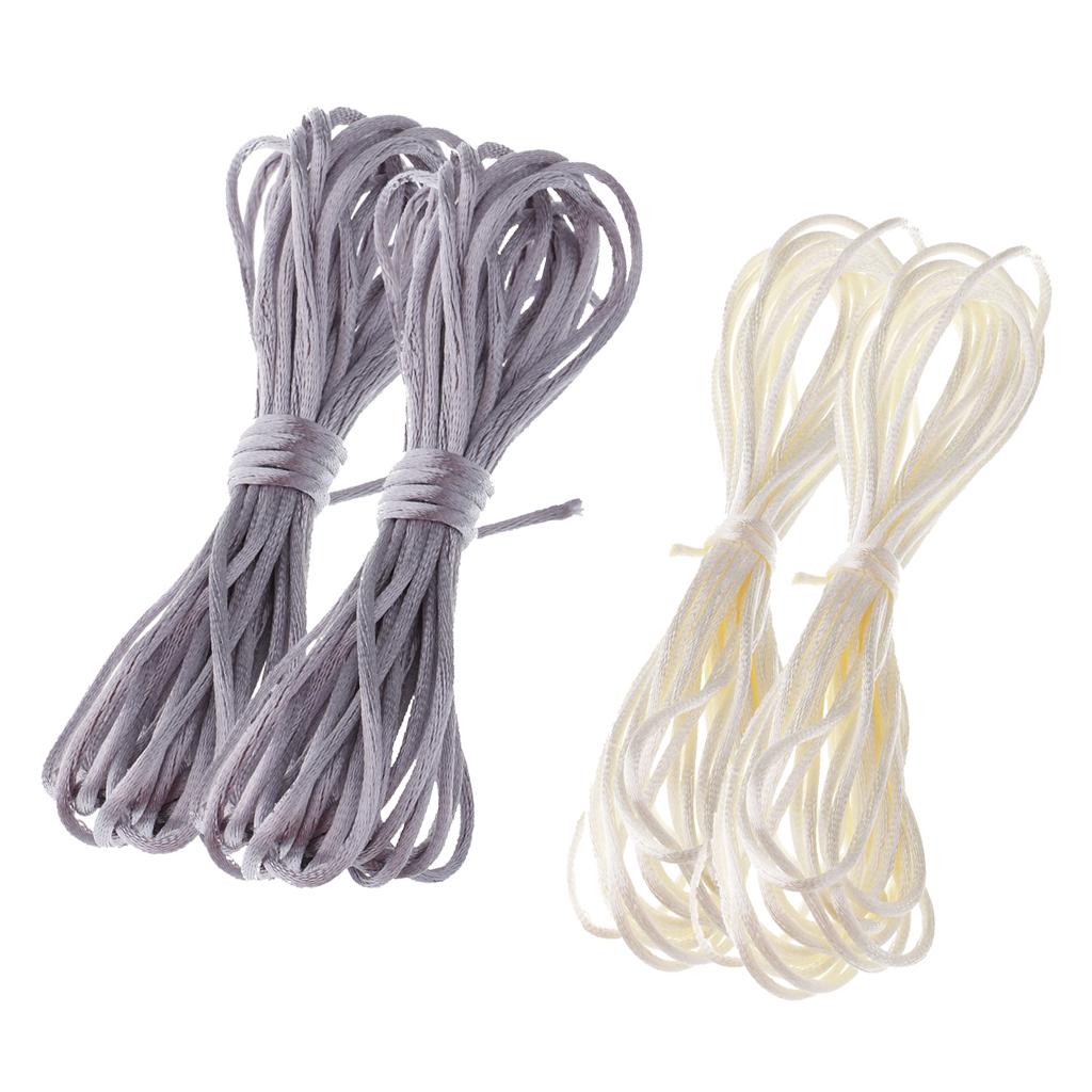 4pcs 5 Meters Wax Cord String Thread Line for Bracelet Necklace Beads