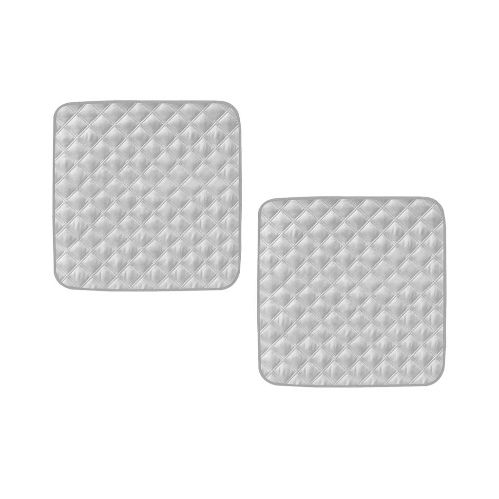 2Pcs Absorbent Washable Chair Protector Pad For Incontinence Gray